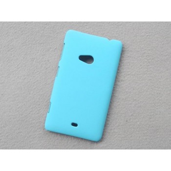 Пластиковый матовый непрозрачный чехол для Nokia Lumia 625 Голубой