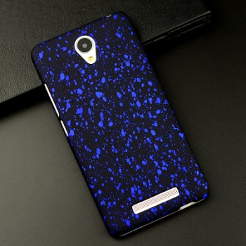 Пластиковый матовый дизайнерский чехол с голографическим принтом Звезды для Xiaomi RedMi Note 2 Синий