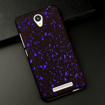 Пластиковый матовый дизайнерский чехол с голографическим принтом Звезды для Xiaomi RedMi Note 2 Фиолетовый