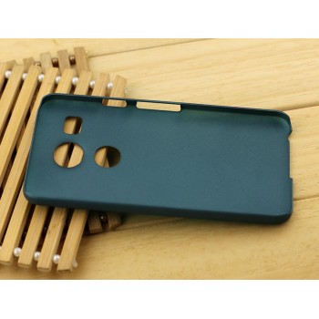 Пластиковый матовый чехол Металлик для Google LG Nexus 5X Зеленый