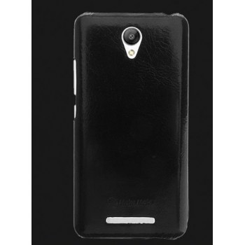 Кожаный чехол накладка для Xiaomi RedMi Note 2 Черный