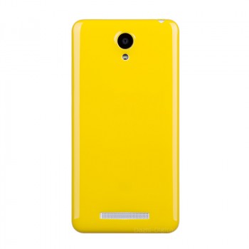 Силиконовый непрозрачный чехол для Xiaomi RedMi Note 2 Желтый