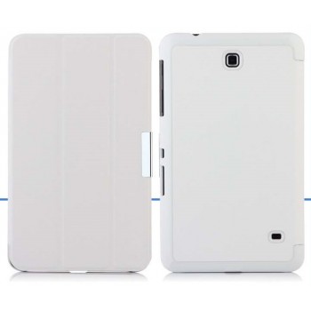 Чехол флип подставка сегментарный для Samsung Galaxy Tab 4 8.0 Белый