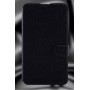 Текстурный чехол флип подставка на пластиковой основе с магнитной застежкой и отделением для карт для Sony Xperia E4, цвет Черный