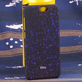Пластиковый матовый дизайнерский чехол с голографическим принтом Звезды для HTC One A9 Фиолетовый