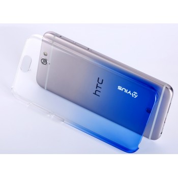 Пластиковый градиентный полупрозрачный чехол для HTC One A9 Синий