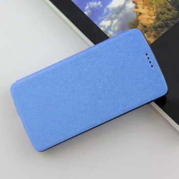 Текстурный чехол флип подставка на силиконовой основе для LG G3 (Dual-LTE) Синий