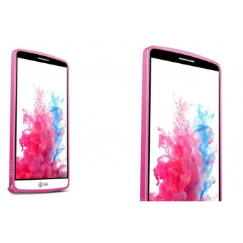 Металлический бампер для LG G3 (Dual-LTE) Пурпурный