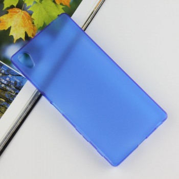 Силиконовый матовый чехол для Sony Xperia Z5 Premium Синий
