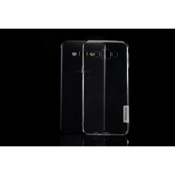 Силиконовый 0.3мм матовый премиум полупрозрачный чехол для Samsung Galaxy A8 Серый