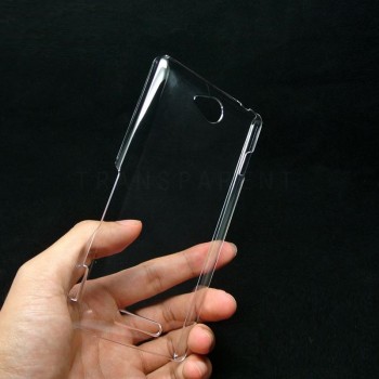 Пластиковый транспарентный чехол для Sony Xperia C
