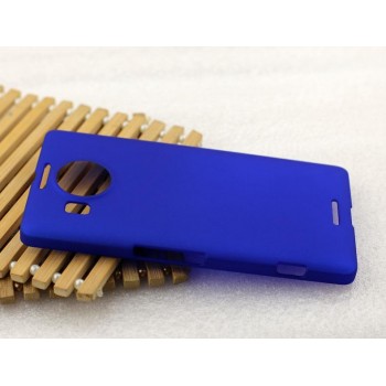 Пластиковый матовый металлик чехол для Microsoft Lumia 950 XL Синий