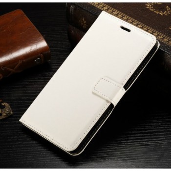 Глянцевый чехол портмоне подставка с застежкой и внутренними карманами для Microsoft Lumia 950 XL Белый