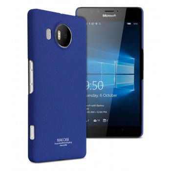 Пластиковый матовый чехол с повышенной шероховатостью для Microsoft Lumia 950 XL Синий