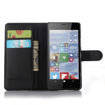 Чехол портмоне подставка с защелкой для Microsoft Lumia 950