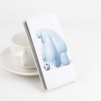 Чехол вертикальная книжка на силиконовой основе с магнитной застежкой с полноповерхностным принтом для Alcatel One Touch Pop 2 (4.5)