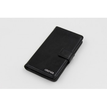 Чехол портмоне подставка на силиконовой основе с защелкой для Samsung Z3 Черный