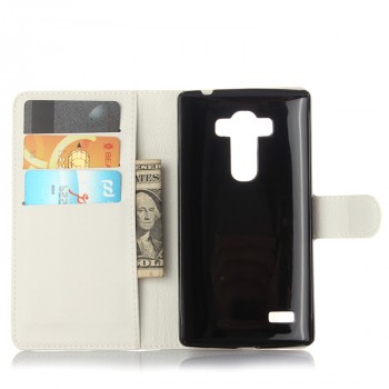Чехол портмоне подставка с магнитной защелкой для LG G4 S Белый