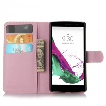 Чехол портмоне подставка с магнитной защелкой для LG G4 S Розовый