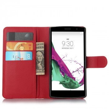 Чехол портмоне подставка с магнитной защелкой для LG G4 S Красный