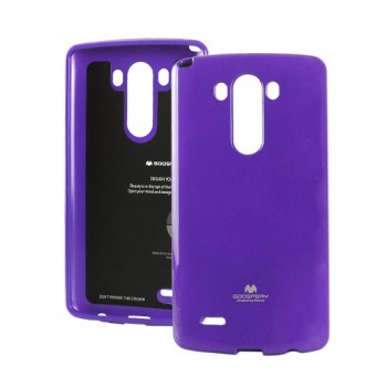 Силиконовый глянцевый непрозрачный чехол для LG G4 S Фиолетовый