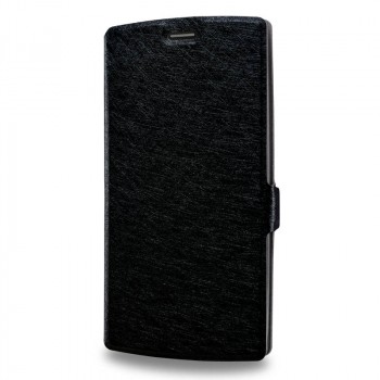 Текстурный чехол флип подставка на пластиковой основе для LG G4 S Черный