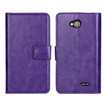 Глянцевый чехол портмоне подставка с защелкой для LG L90 Фиолетовый