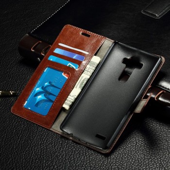 Глянцевый чехол портмоне подставка с защелкой для LG V10