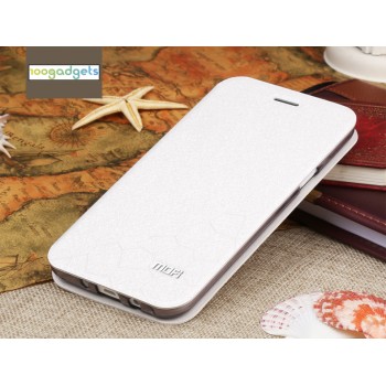 Чехол флип подставка текстура Соты на силиконовой основе для Samsung Galaxy J7 Белый