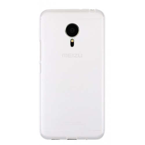 Силиконовый матовый полупрозрачный чехол для Meizu Pro 5, цвет Белый