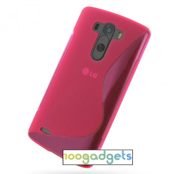 Силиконовый S чехол для LG G3 S Пурпурный