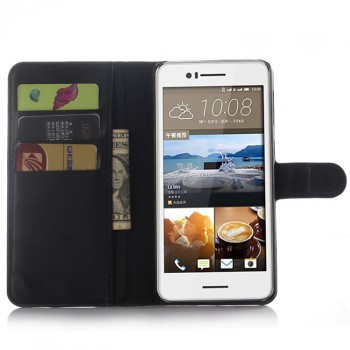 Чехол портмоне подставка с защелкой для HTC Desire 728 Черный