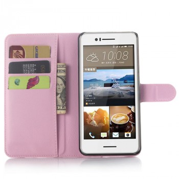 Чехол портмоне подставка с защелкой для HTC Desire 728 Розовый