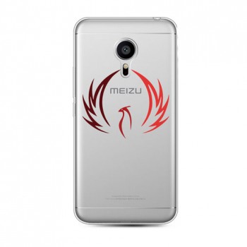 Силиконовый дизайнерский транспарентный чехол с принтом для Meizu Pro 5
