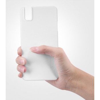 Пластиковый матовый нескользящий премиум чехол для Huawei ShotX Белый