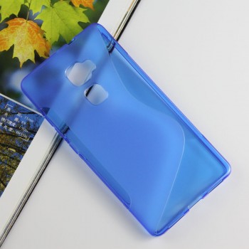 Силиконовый матовый чехол с нескользящей текстурой S для Huawei Mate S Синий