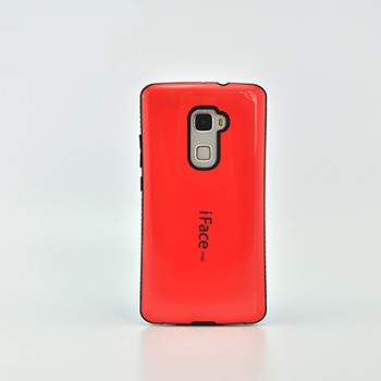 Эргономичный силиконовый непрозрачный чехол с нескользящими гранями для Huawei Mate S Красный