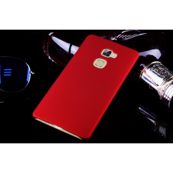 Пластиковый матовый непрозрачный чехол для Huawei Mate S Красный