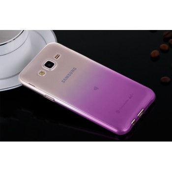 Силиконовый полупрозрачный градиентный чехол для Samsung Galaxy J5 Фиолетовый