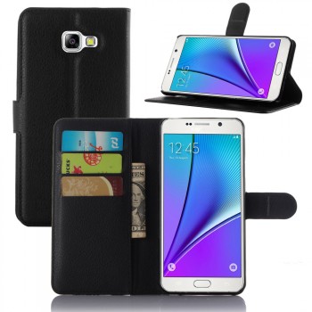 Чехол портмоне подставка с отсеком для карт и магнитной защелкой для Samsung Galaxy A5 (2016)