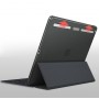 Двухкомпонентный противоударный премиум чехол накладка силикон/поликарбонат совместимый со Smart Keyboard для Ipad Pro, цвет Черный