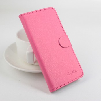 Чехол портмоне подставка с защелкой для Alcatel One Touch Pixi 3 (4.5) Пурпурный