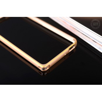 Металлический бампер с золотой окантовкой для Xiaomi RedMi 2 Бежевый