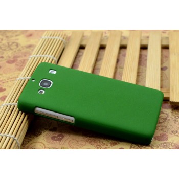 Пластиковый матовый чехол с повышенной шероховатостью для Xiaomi RedMi 2 Зеленый