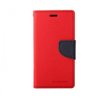 Текстурный чехол портмоне подставка с дизайнерской застежкой для Xiaomi RedMi 2 Красный