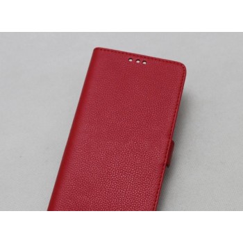 Кожаный чехол горизонтальная кинжка (нат. кожа) для Philips S616 Красный