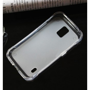 Силиконовый матовый непрозрачный чехол для Samsung Galaxy S5 Active Серый