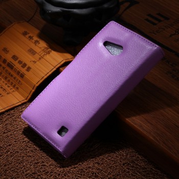 Чехол портмоне подставка с защелкой для Nokia Lumia 730/735 Фиолетовый