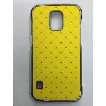 Дизайнерский пластиковый чехол со стразами для Samsung Galaxy S5 Active Желтый