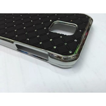 Дизайнерский пластиковый чехол со стразами для Samsung Galaxy S5 Active Черный
